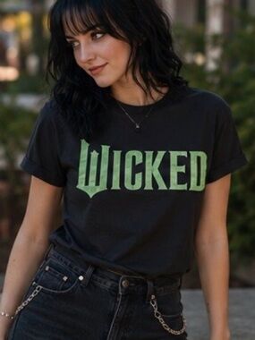 Wicked Black and Green Short Sleeve Tee